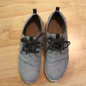 Toms sneakers grey diamond size 8.5